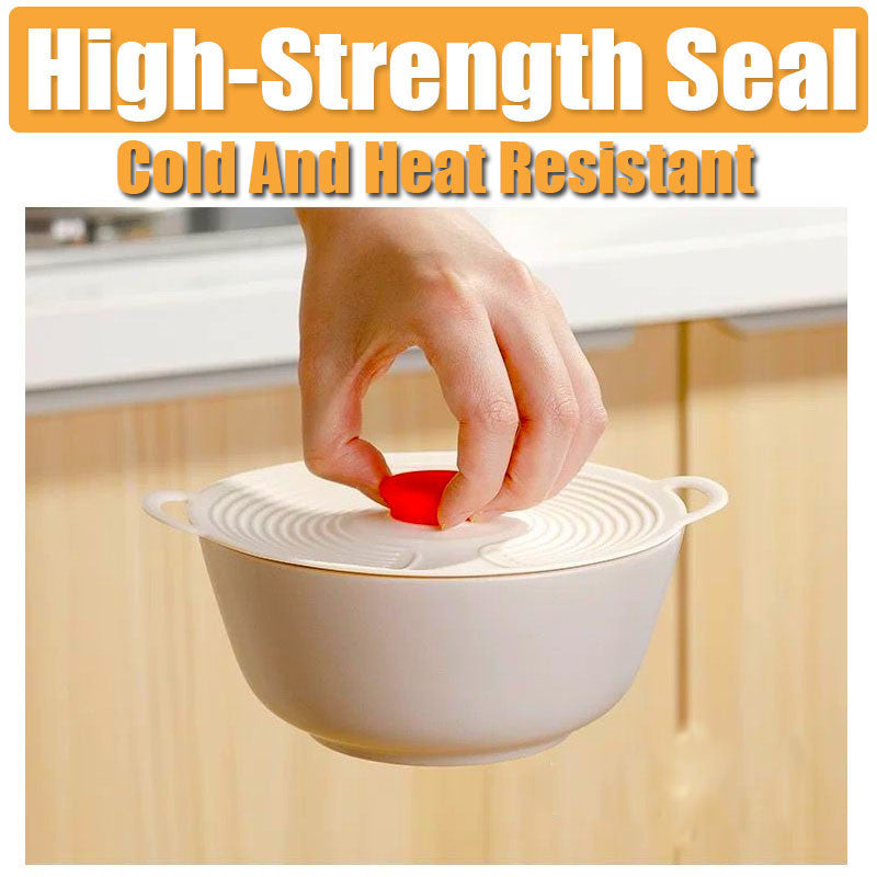 Silicone Pot Lid Fresh-keeping Lid Reusable Food Lid Kitchen Tools Dust-proof Sealing Lid