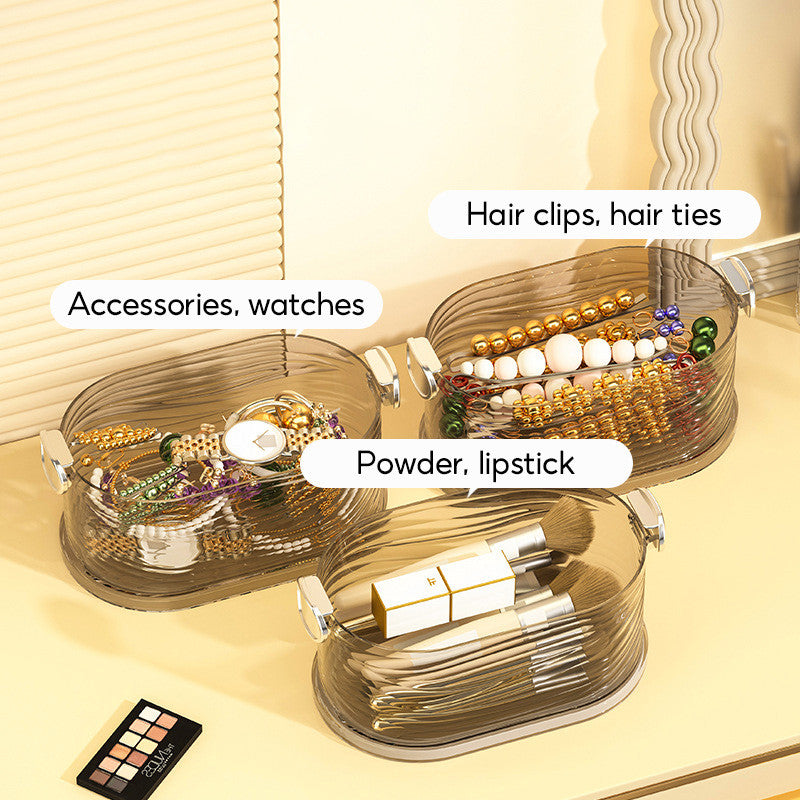 Acrylic Jewelry Storage Box With Lid Dustproof Transparent Earring Storage Box
