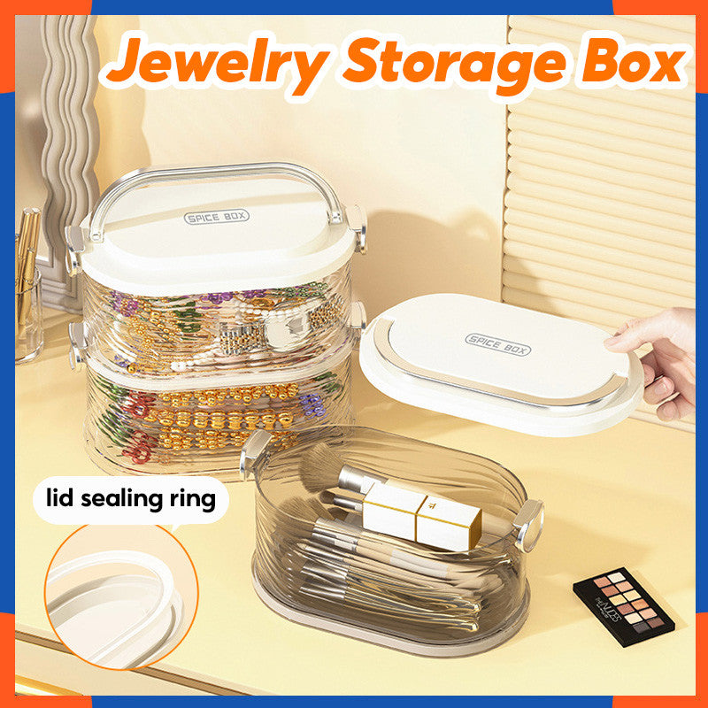 Acrylic Jewelry Storage Box With Lid Dustproof Transparent Earring Storage Box