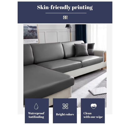 Luxury Soft Tear-resistant Water-repellent Sofa Protector High Elastic Stretch Leather Sofa Cover