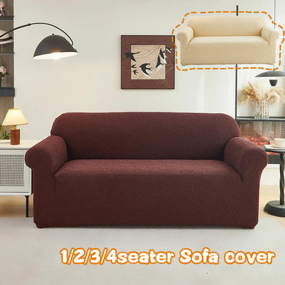 1/2/3/4 Seat Corner Sofa Cover  Elastic Stretchable Sofa Cover Premium Embossed Fabirc Sarung Raya Decoration